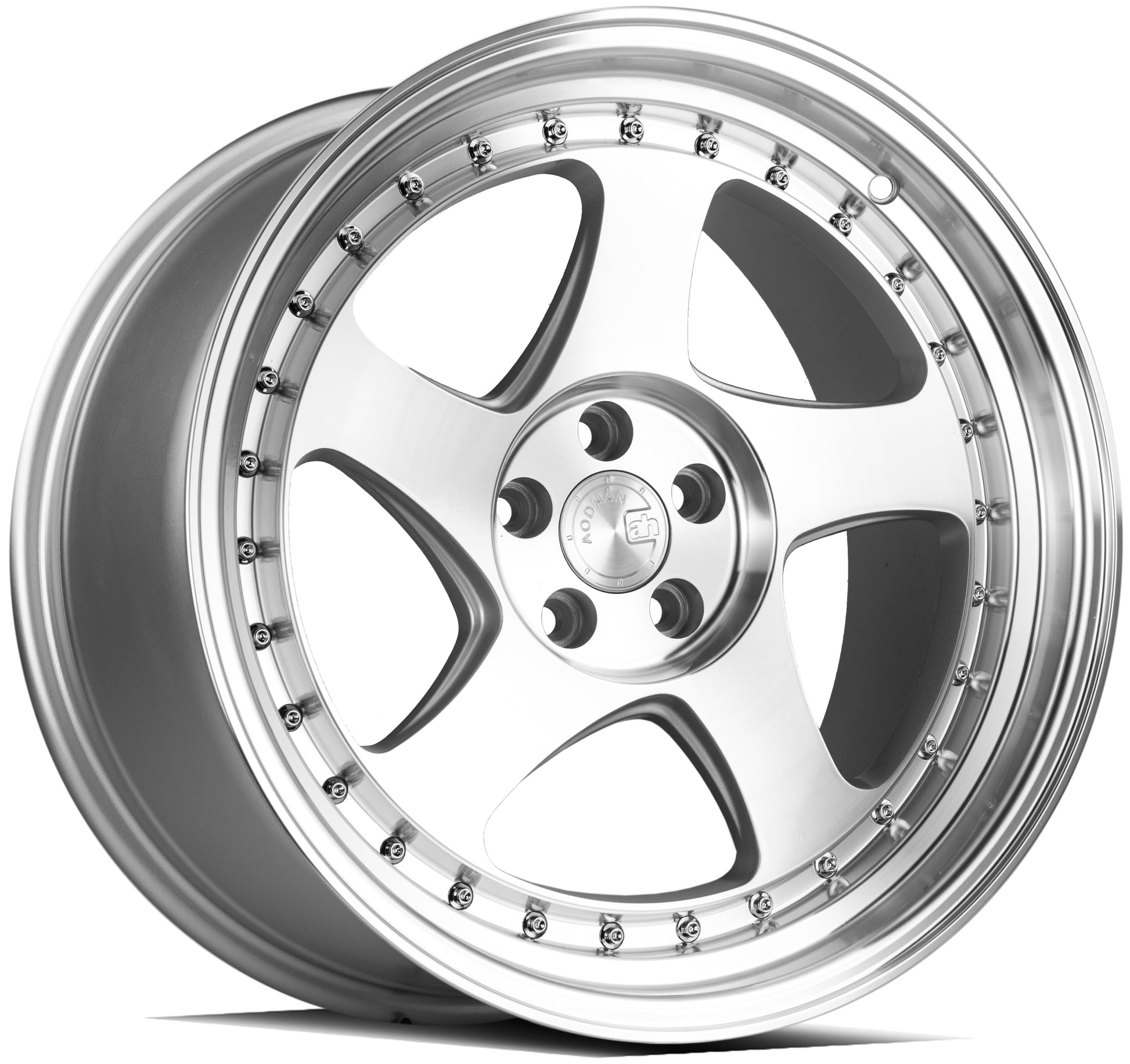 Aodhan AH01 18x9.5 wheel 5x100 Silver Machined Face Deep Dish Rim