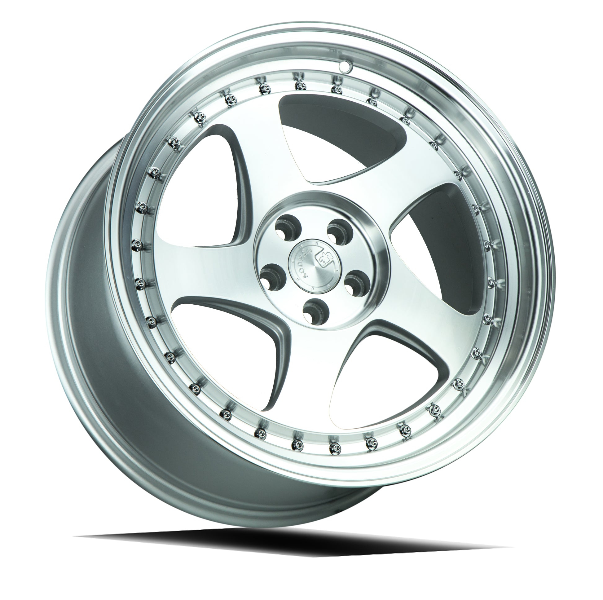 Aodhan AH01 18x9.5 rim deep dish silver 5X4.5 wheel ET30 Hellaflushed
