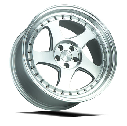 Aodhan AH01 18x9.5 rim deep dish silver 5X4.5 wheel ET30 Hellaflushed