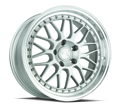 Aodhan AH02 18x8.5 wheel 5x120 Silver w/ Machined Lip Deep Dish Rim