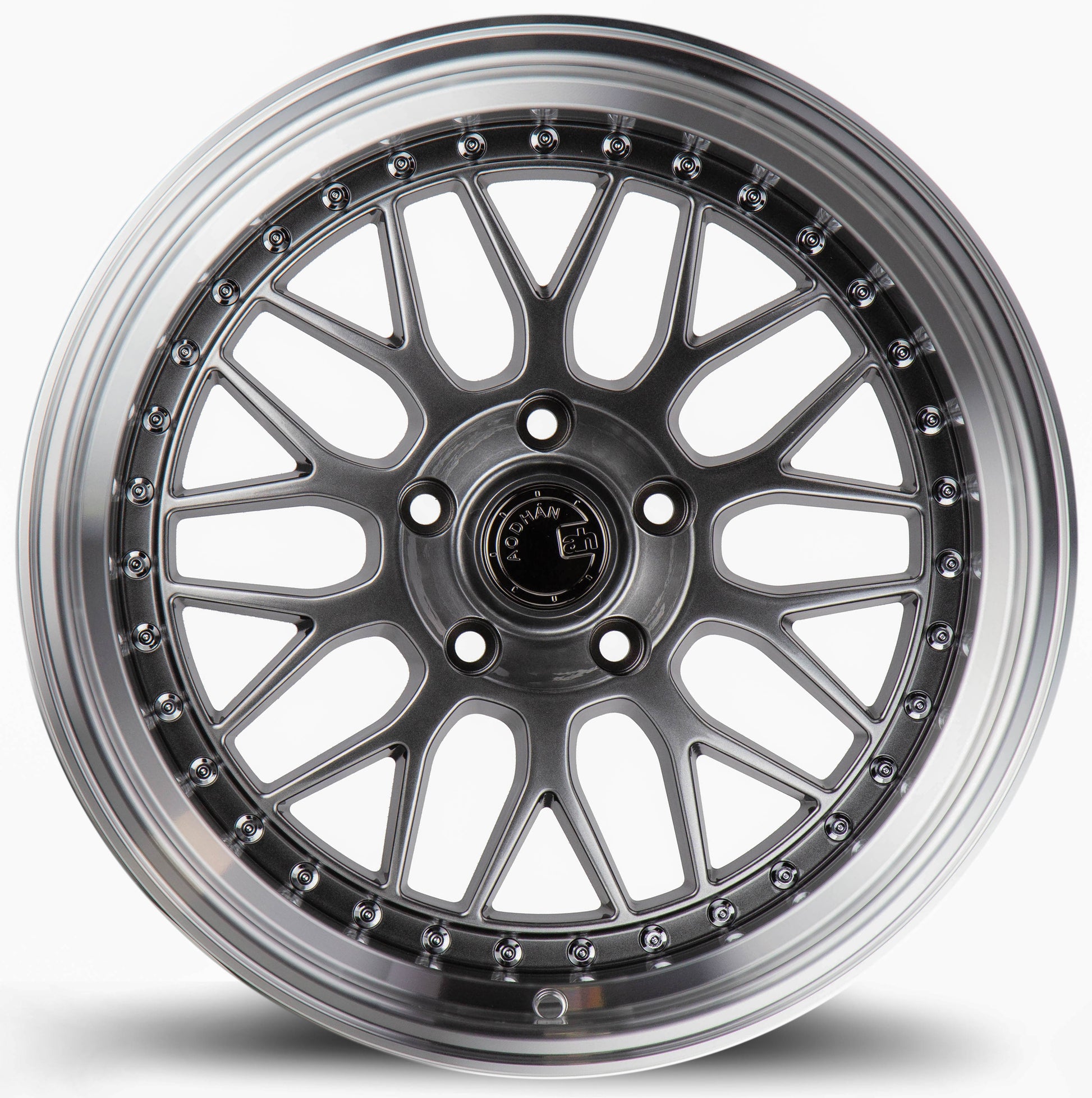 Aodhan AH02 19x8.5 big fat lip black 5x120 wheel stance
