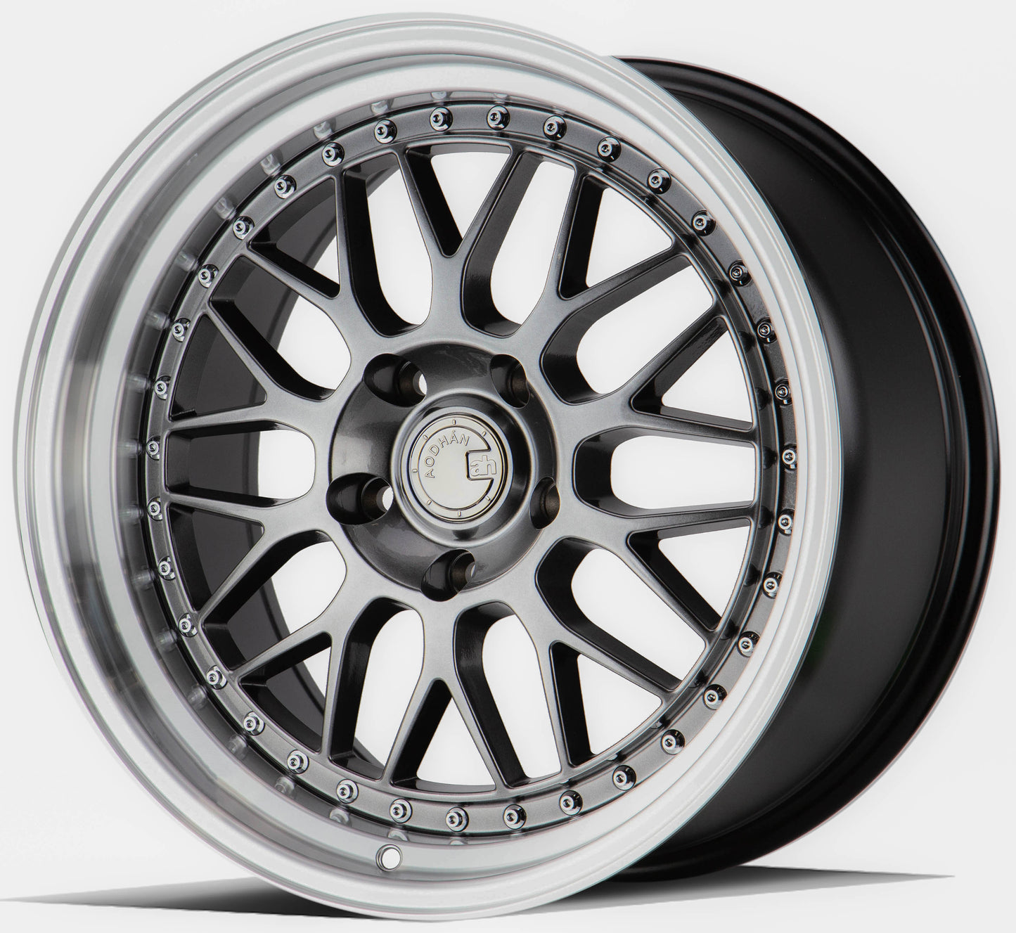 Aodhan AH02 19x8.5 rim deep dish black 5x11 rim2 wheel Hellaflushed