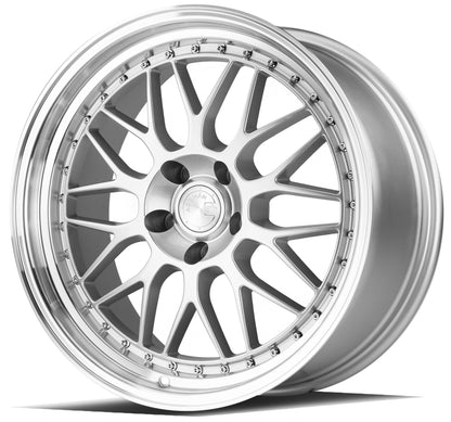 Aodhan AH02 19x8.5 rim deep dish black 5x120 wheel Hellaflushed