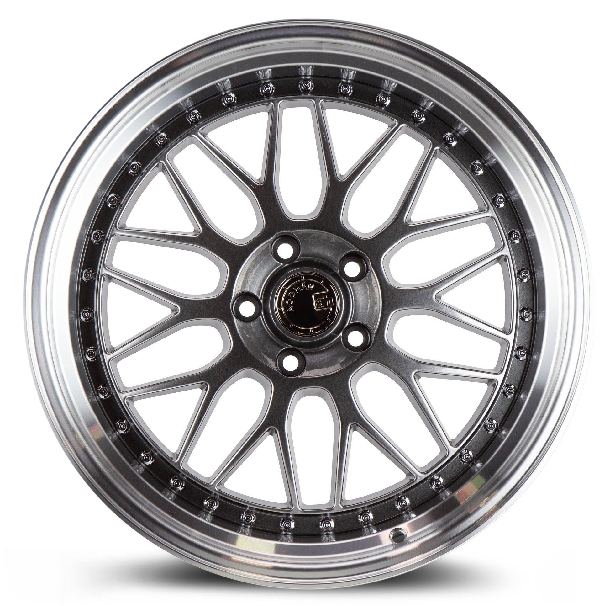 Aodhan AH02 19x9.5 big fat lip black 5x120 wheel stance