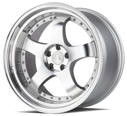 Aodhan AH03 18x9.5 rim Step Lip black 5X4.5 wheel Hellaflushed
