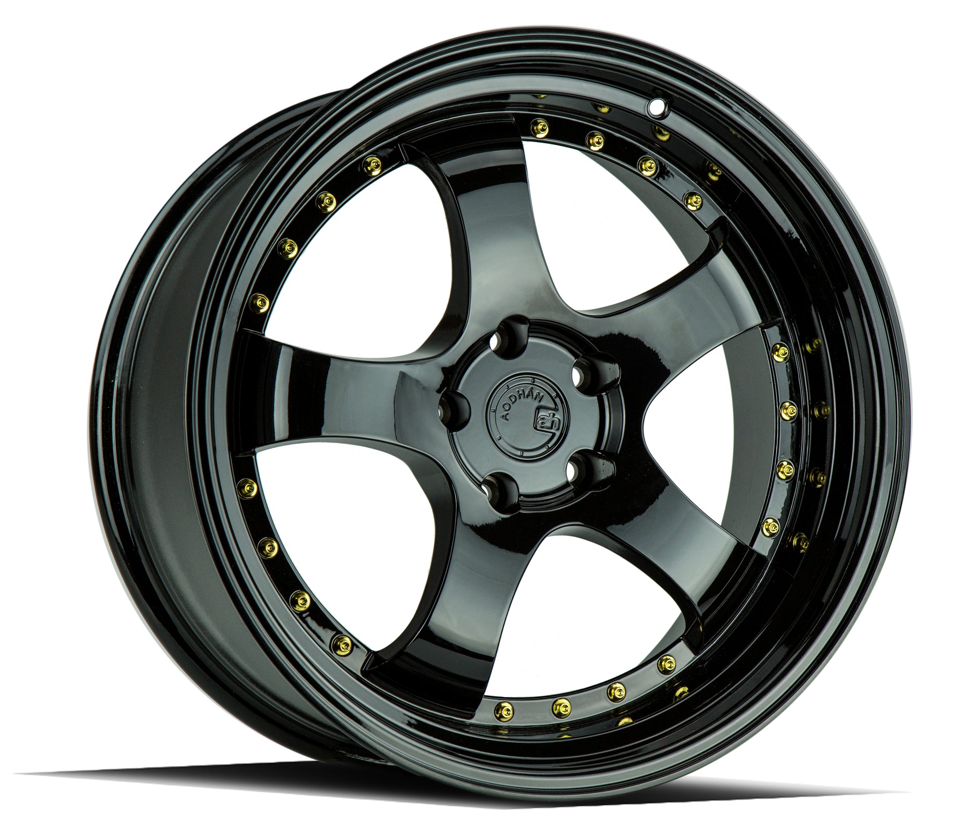 Aodhan AH03 19x11 wheel 5x114.3 Gloss Black Step Lip Rim