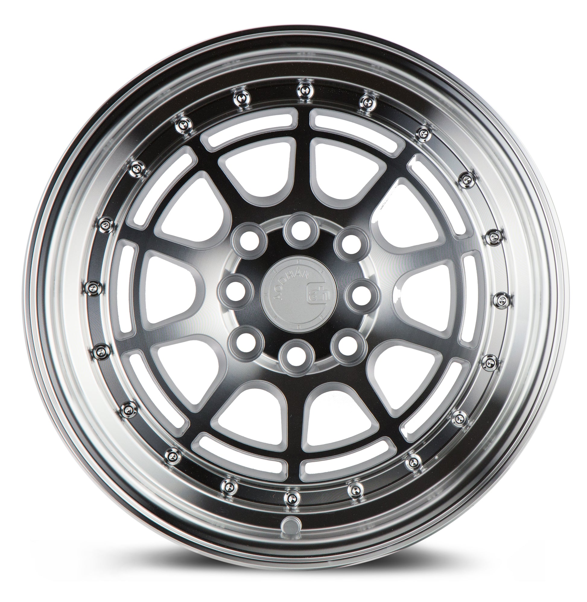 Aodhan AH04 16x8 Dish Lip silver 4x100/114 wheel stance