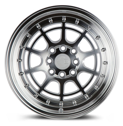 Aodhan AH04 16x8 Dish Lip silver 4x100/114 wheel stance