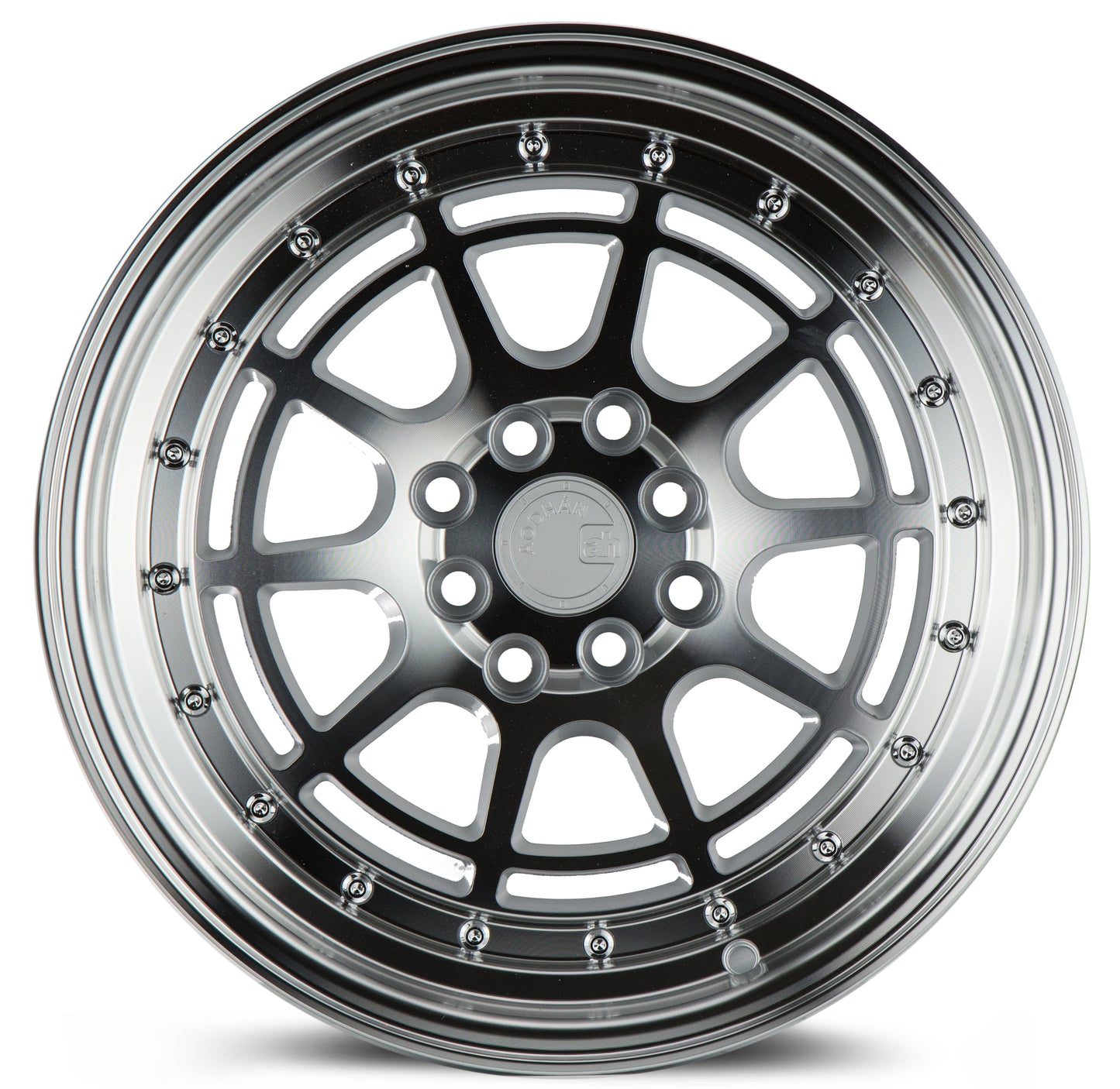 Aodhan AH04 17x9 Dish Lip silver 5x100/114.3 wheel stance