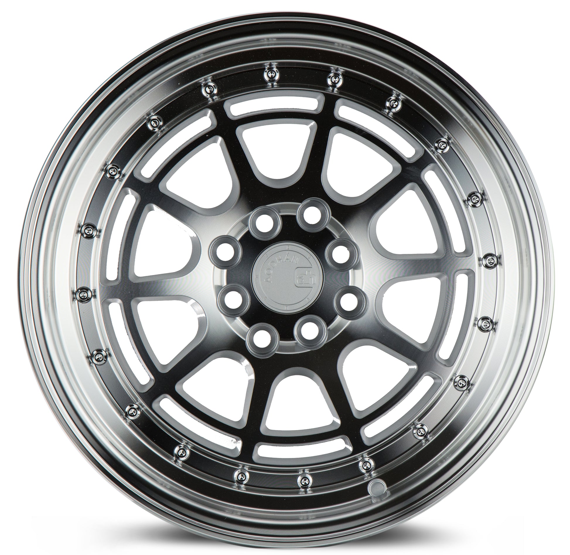 Aodhan AH04 17x9 Dish Lip silver 5x100/114.3 wheel stance