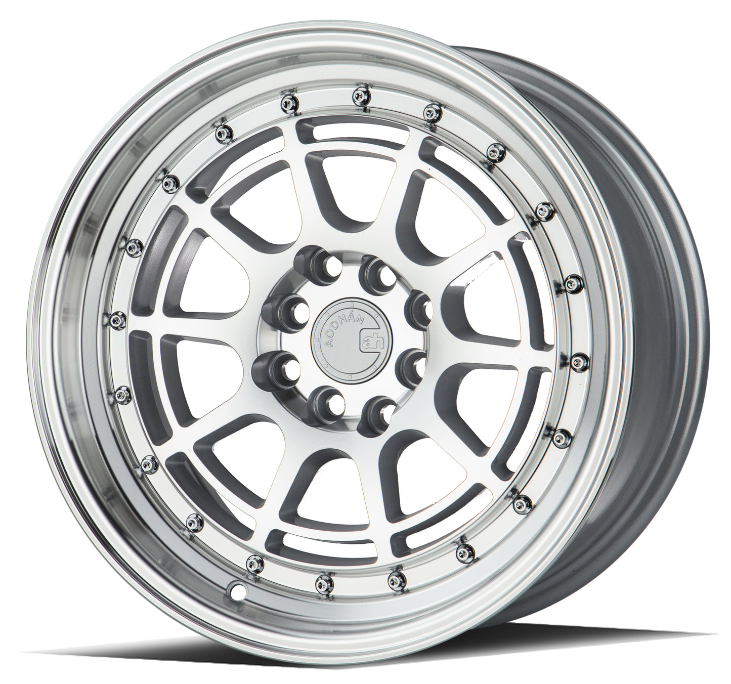 Aodhan AH04 17x9 Dish Lip rimsilver 5x100/114.3 wheel Hellaflushed