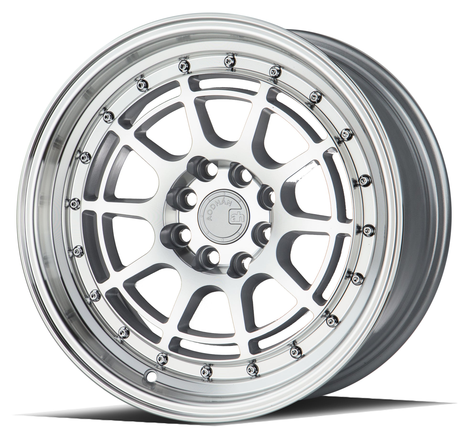 Aodhan AH04 17x9 Dish Lip rimsilver 5x100/114.3 wheel Hellaflushed