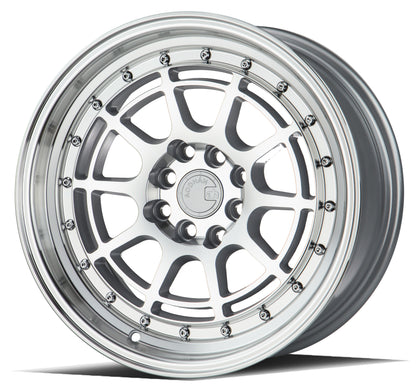 Aodhan AH04 17x9 Dish Lip rimsilver 5x100/114.3 wheel Hellaflushed
