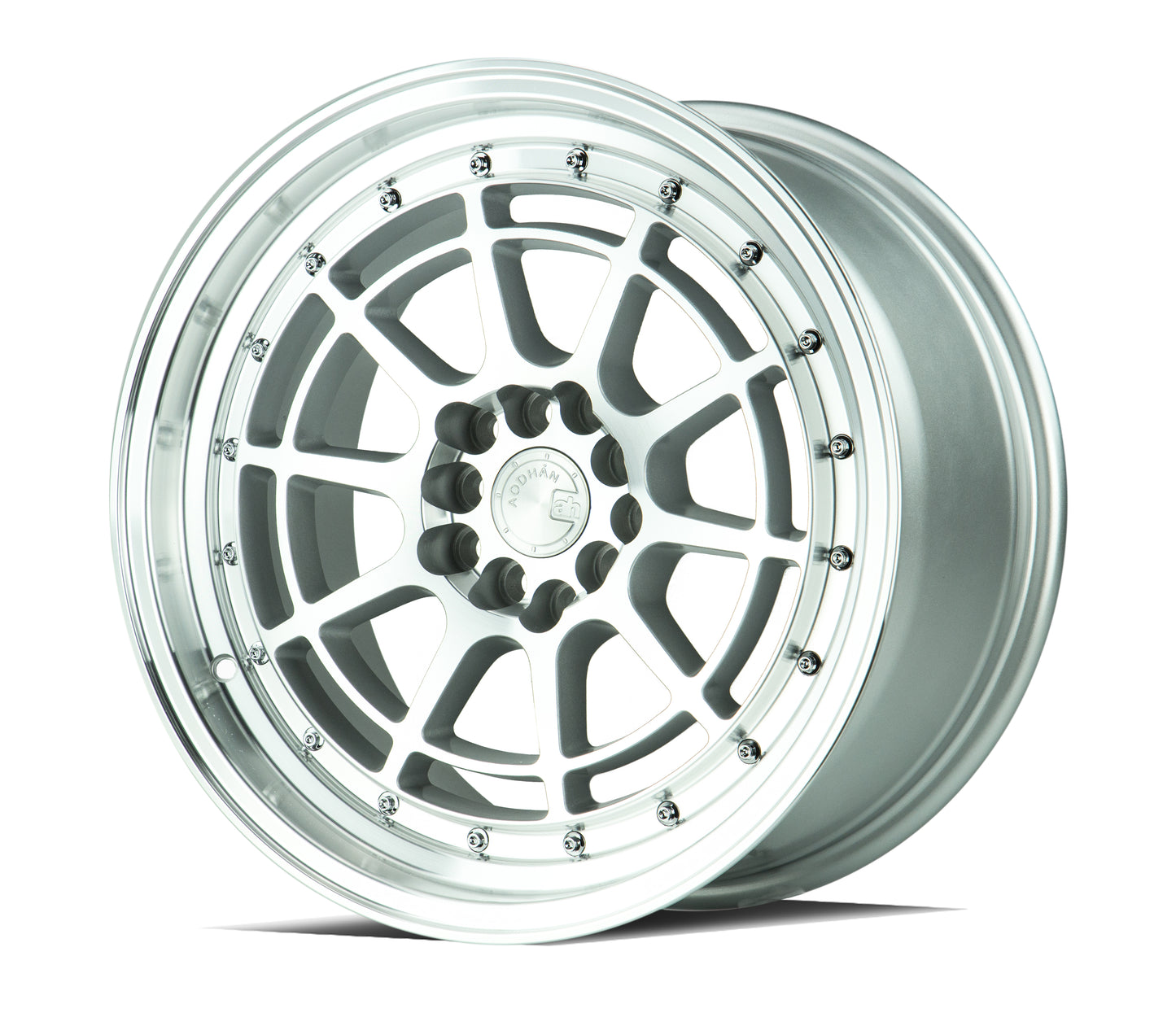 Aodhan AH04 18x9.5 rim Dish Lip silver 5X4.5 wheel Hellaflushed