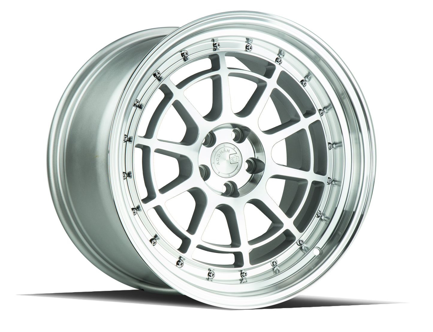 Aodhan AH04 18x9.5 wheel 5x114.3ET30 Silver Machined Face Deep Dish Lip Rim