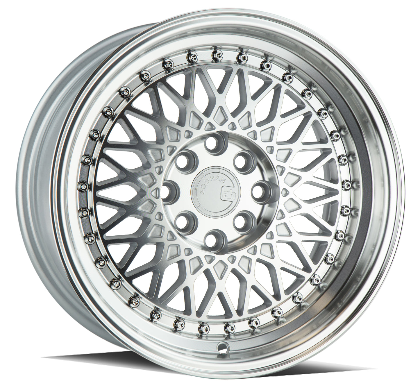 Aodhan AH05 15x8 wheel 4x100 4x114.3 Silver Machined old school Rim