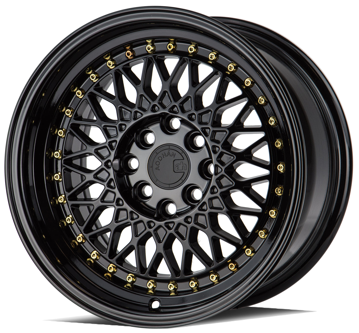 Aodhan AH05 16x8 wheel 4x100 4x114.3  Black miata mesh JDM Rim