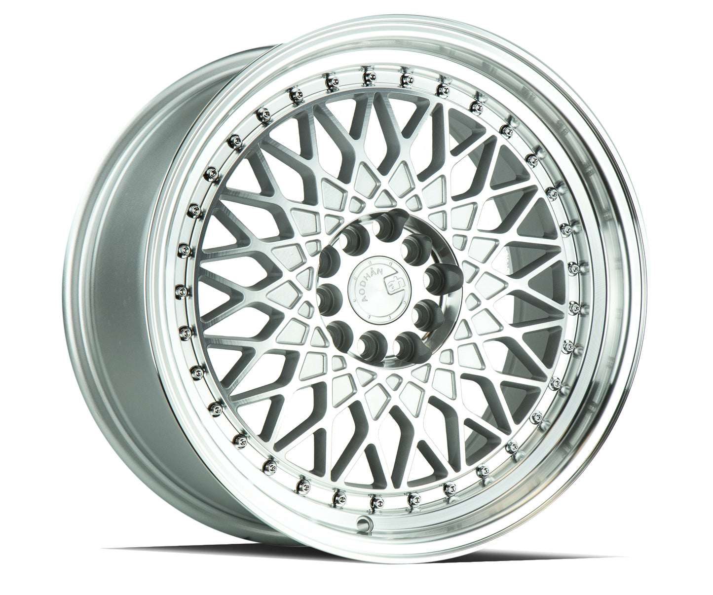 Aodhan AH05 16x8 wheel 4x100 4x114.3 Silver Machined old school Rim