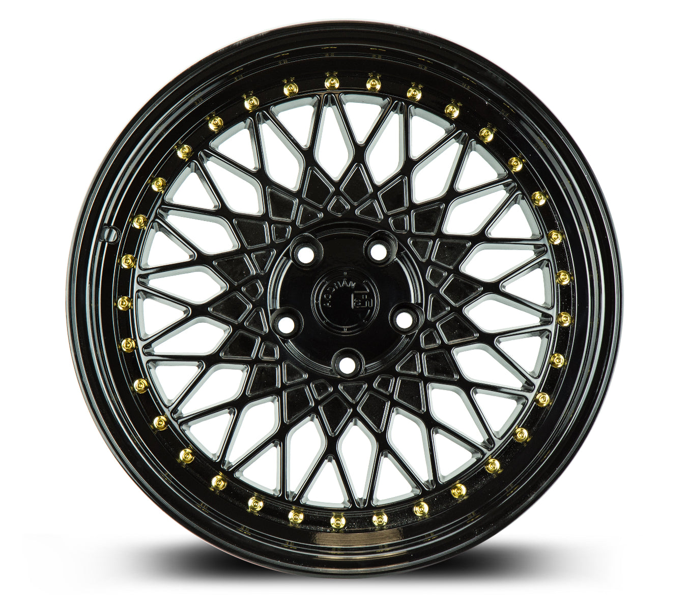Aodhan AH05 18x8.5 wheel 5x4.5  Black old school mesh Rim