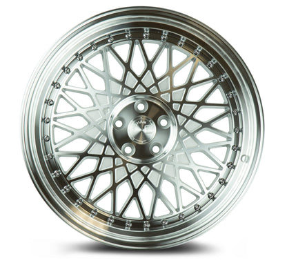 Aodhan AH05 18x8.5 wheel 5x4.5.3 Silver Machined Face mesh Rim