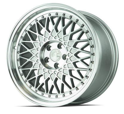 Aodhan AH05 18x8.5 wheel 5x4.5  Silver Machined Face old school JDM Rim