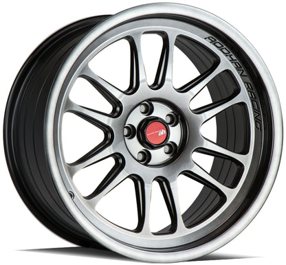 Aodhan AH07 18x9.5 wheel 5x114.3 Hyper Black Concave lip Rim