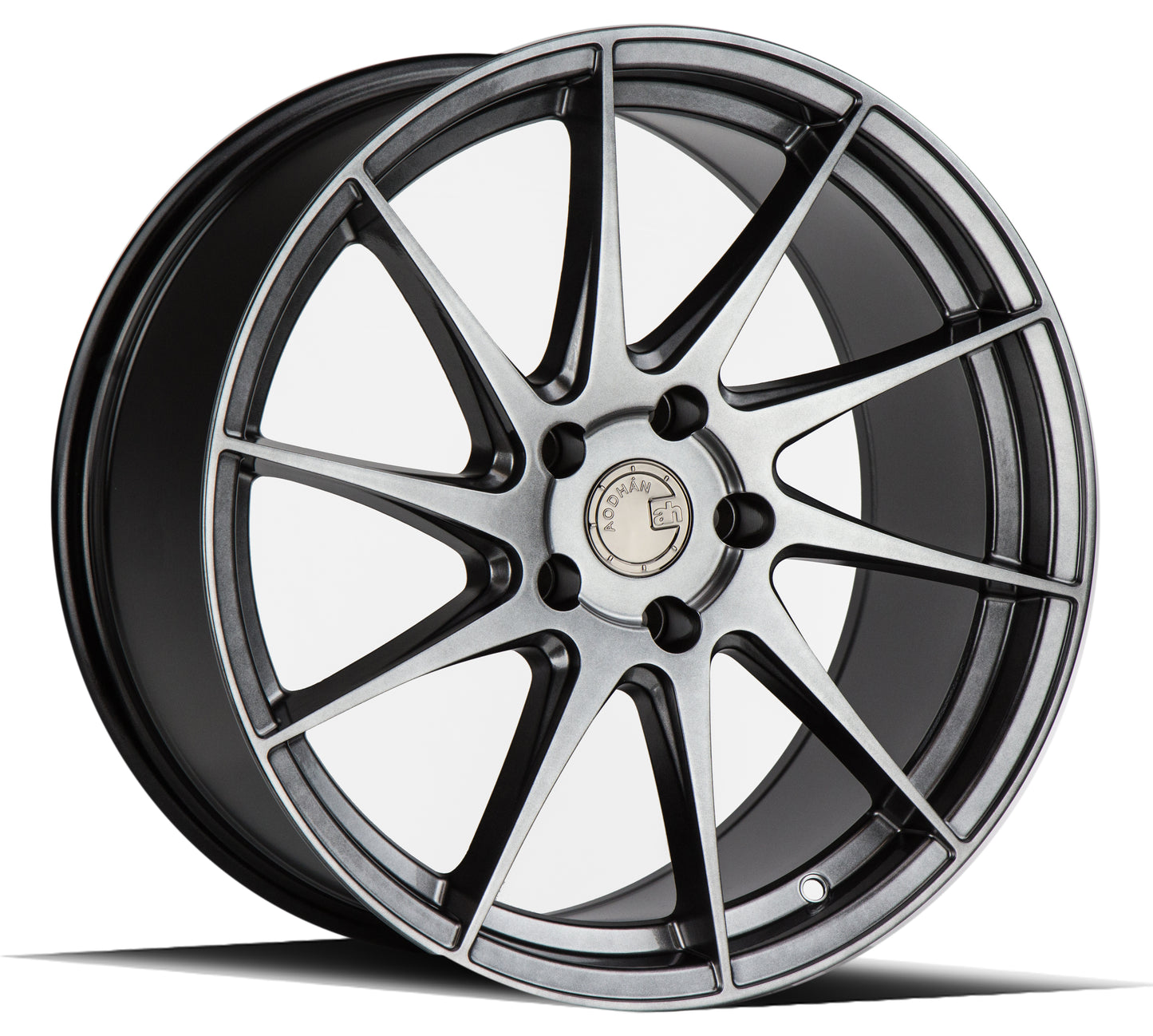 Aodhan AH09 18x8.5 wheel 5x114.3 Hyper Black Concave directional DS Rim