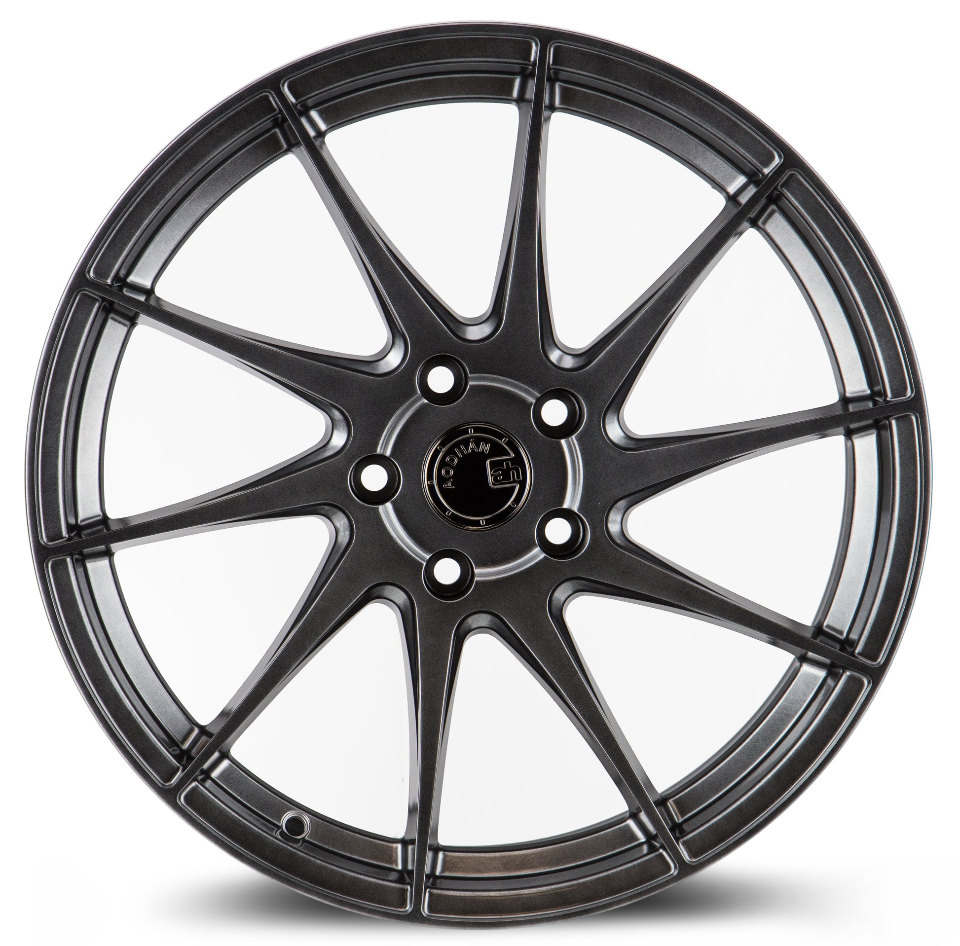 Aodhan AH09 18x8.5 directional black 5x108 wheel ET35 stance