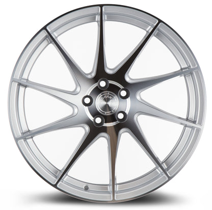 Aodhan AH09 18x8.5 directional silver 5x112 wheel ET35 stance