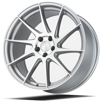 Aodhan AH09 18x9.5 rim directional black 5x100 wheel ET35 Hellaflushed