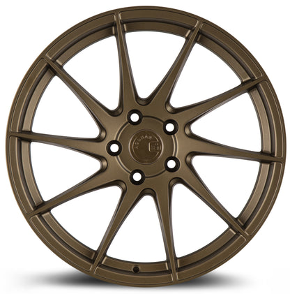 Aodhan AH09 18x9.5 directional bronze 5x100 wheel ET35 stance