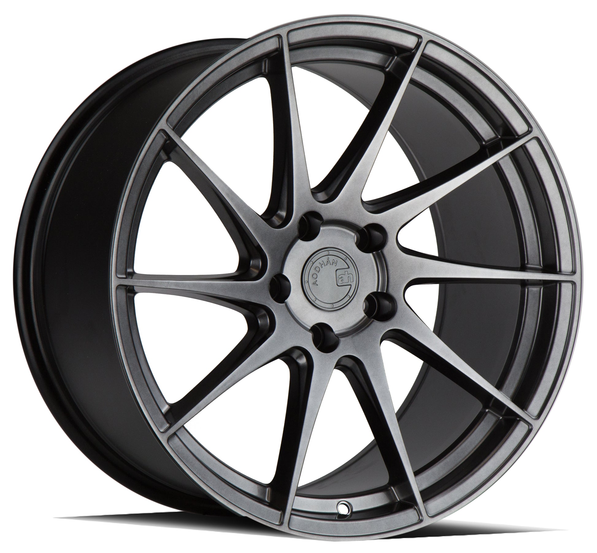 Aodhan AH09 18x9.5 wheel 5x100 Hyper Black Concave directional DS Rim
