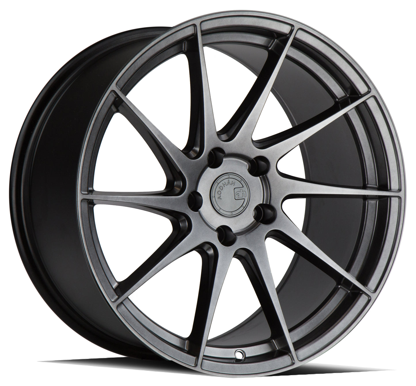 Aodhan AH09 18x9.5 wheel 5x114.3 Hyper Black Concave directional DS Rim