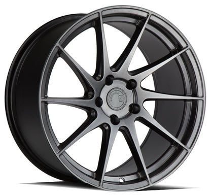 Aodhan AH09 18x9.5 wheel 5x114.3 Hyper Black Concave directional DS Rim