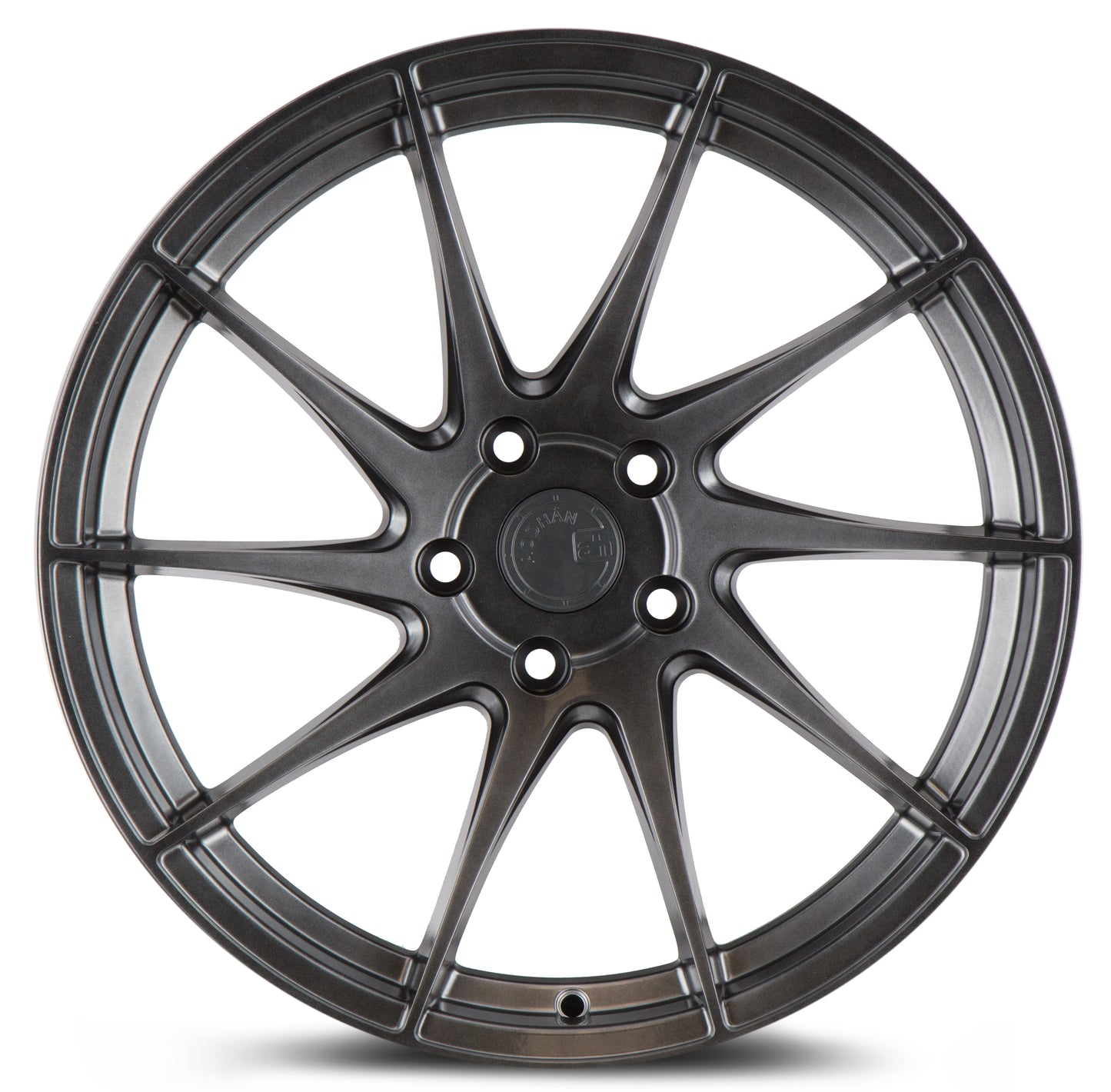 Aodhan AH09 18x9.5 directional black 5x112 wheel ET35 stance