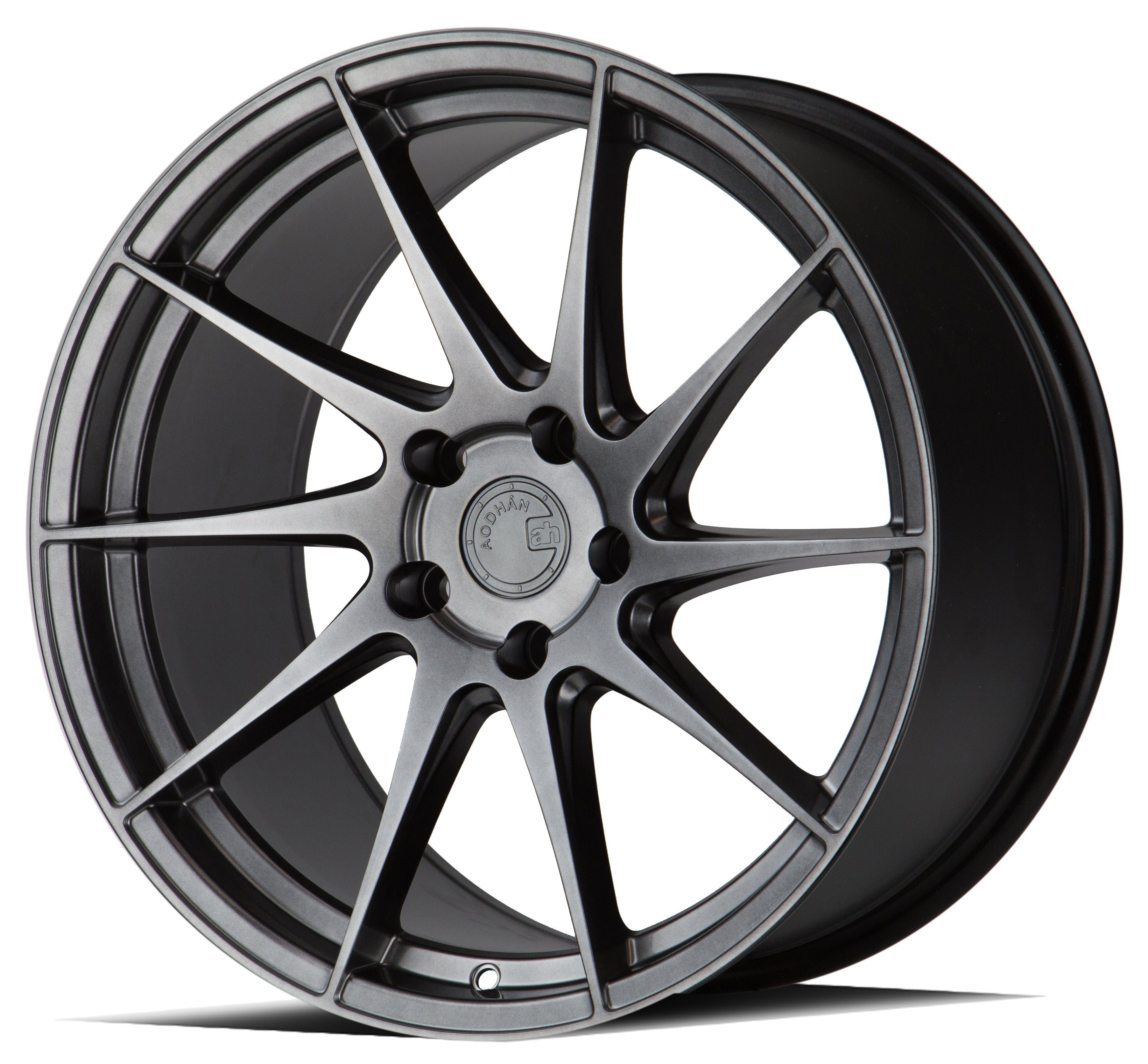 Aodhan AH09 18x9.5 5x100 Hyper Black Concave Wheel Directional PS ...