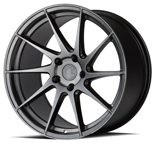 Aodhan AH09 18x9.5 wheel 5x114.3 Hyper Black Concave directional PS Rim