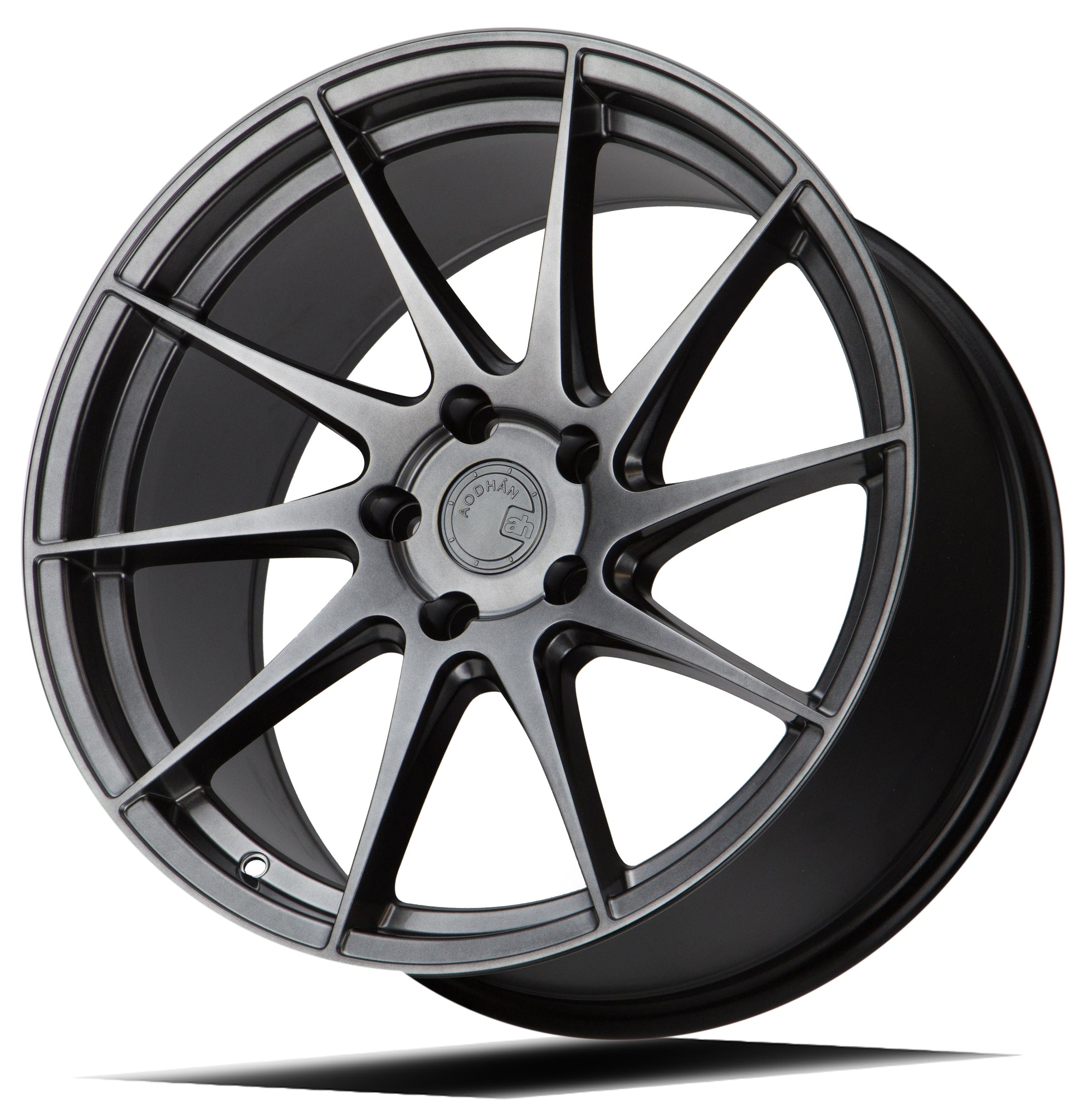 Aodhan AH09 18x9.5 rim directional black 5x100 wheel ET35 Hellaflushed