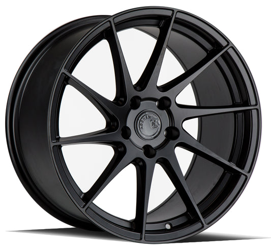 Aodhan AH09 18x9.5 wheel 5x114.3 Matte Black Concave directional DS Rim