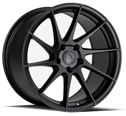 Aodhan AH09 18x8.5 wheel 5x112 Matte Black Concave directional DS Rim