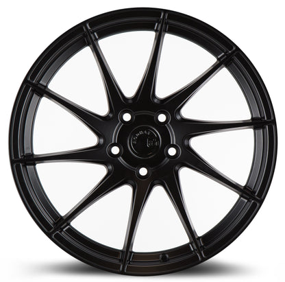 Aodhan AH09 18x9.5 directional black 5x114.3 wheel ET35 stance
