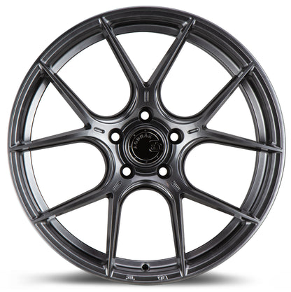 Aodhan AH-11 18x8.5 Concave black 5x114.3 wheel ET35 stance