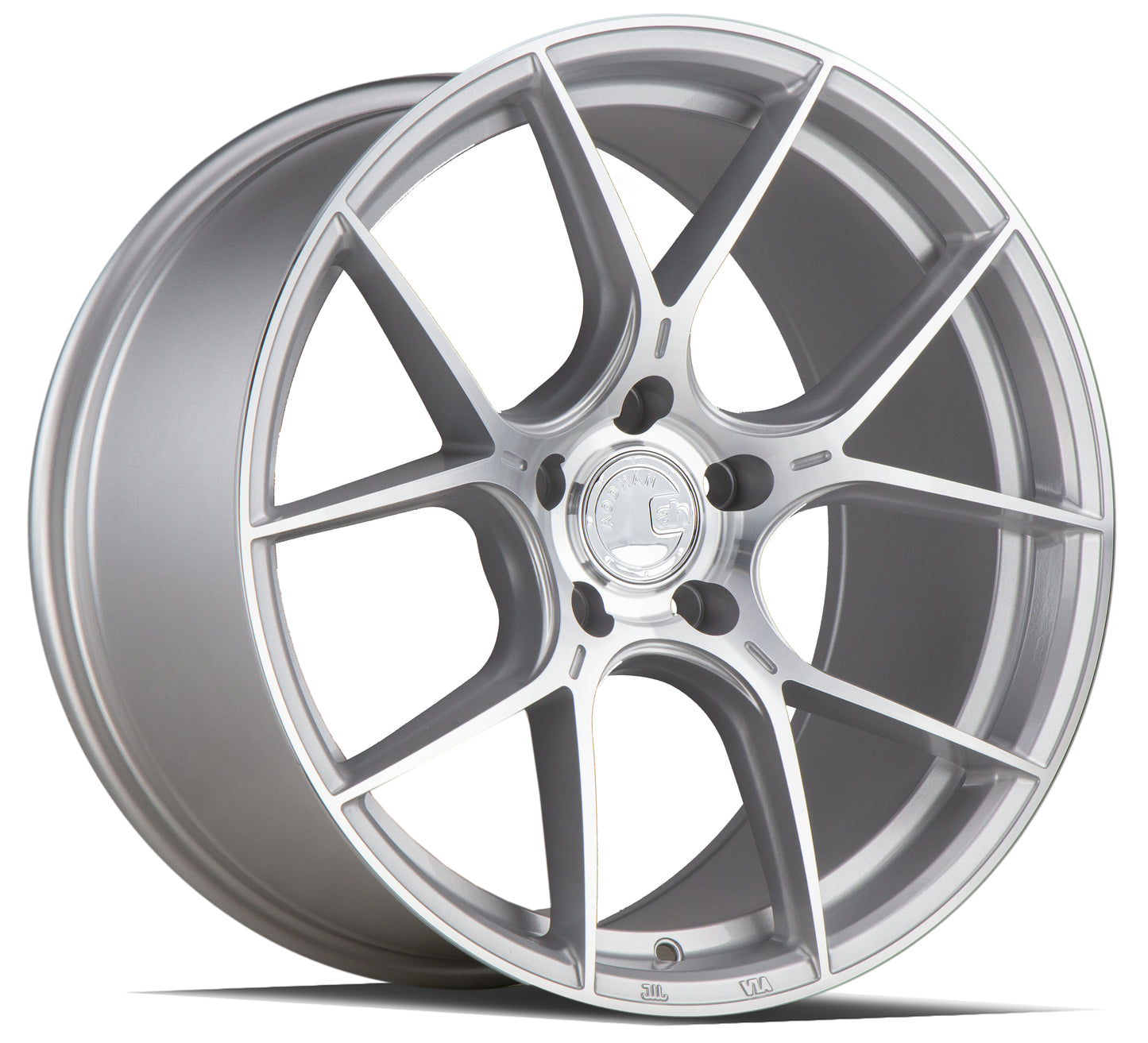 Aodhan AH-11 19x8.5 wheel 5x120 Silver Machined Concave 5 spoke Rim