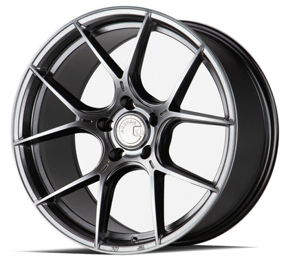 Aodhan AH-11 18x9.5 rim Concave black 5X4.5 wheel ET35 Hellaflushed
