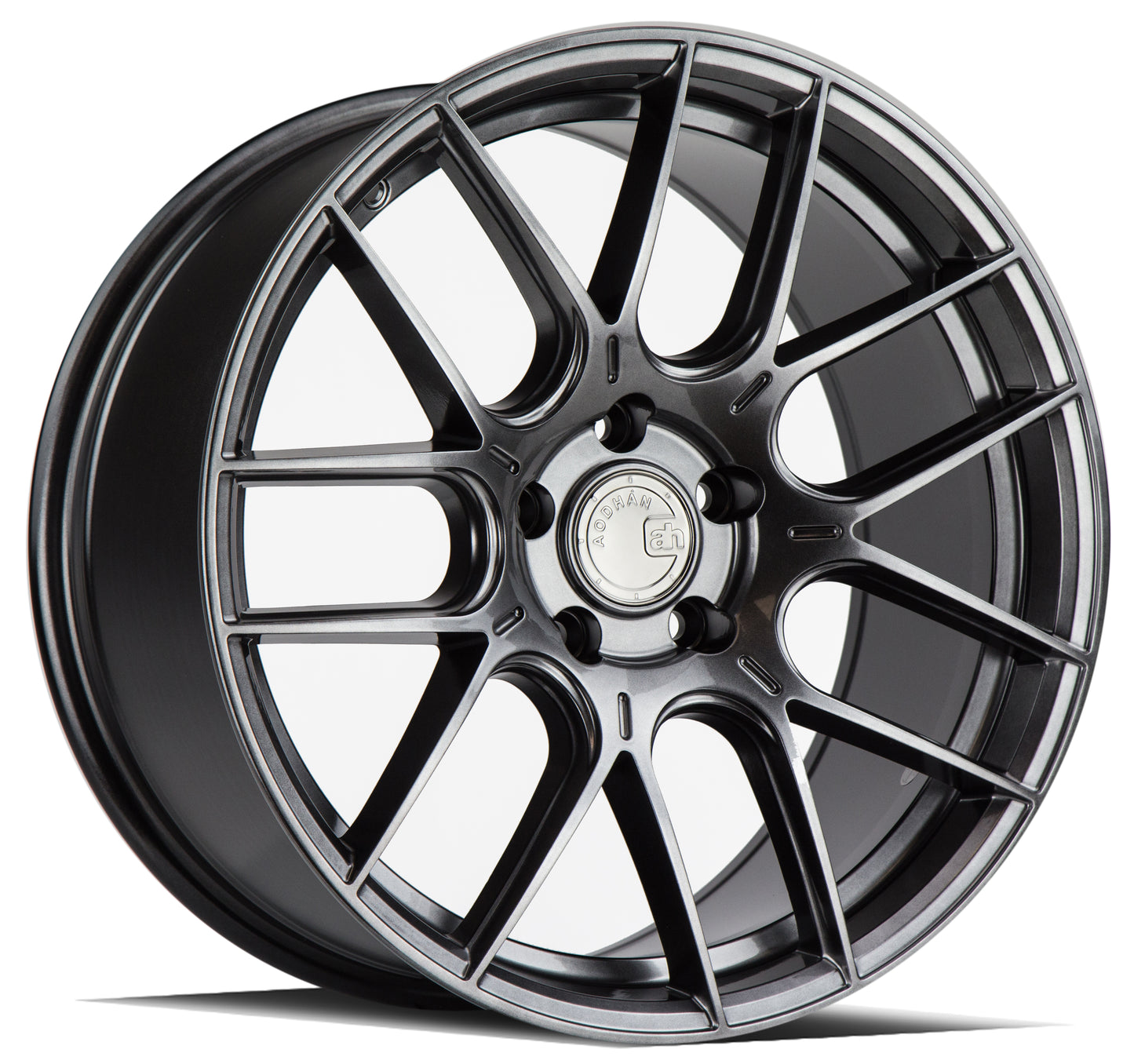 Aodhan AH-X 18x8.5 wheel 5x112 Hyper Black Concave Rim
