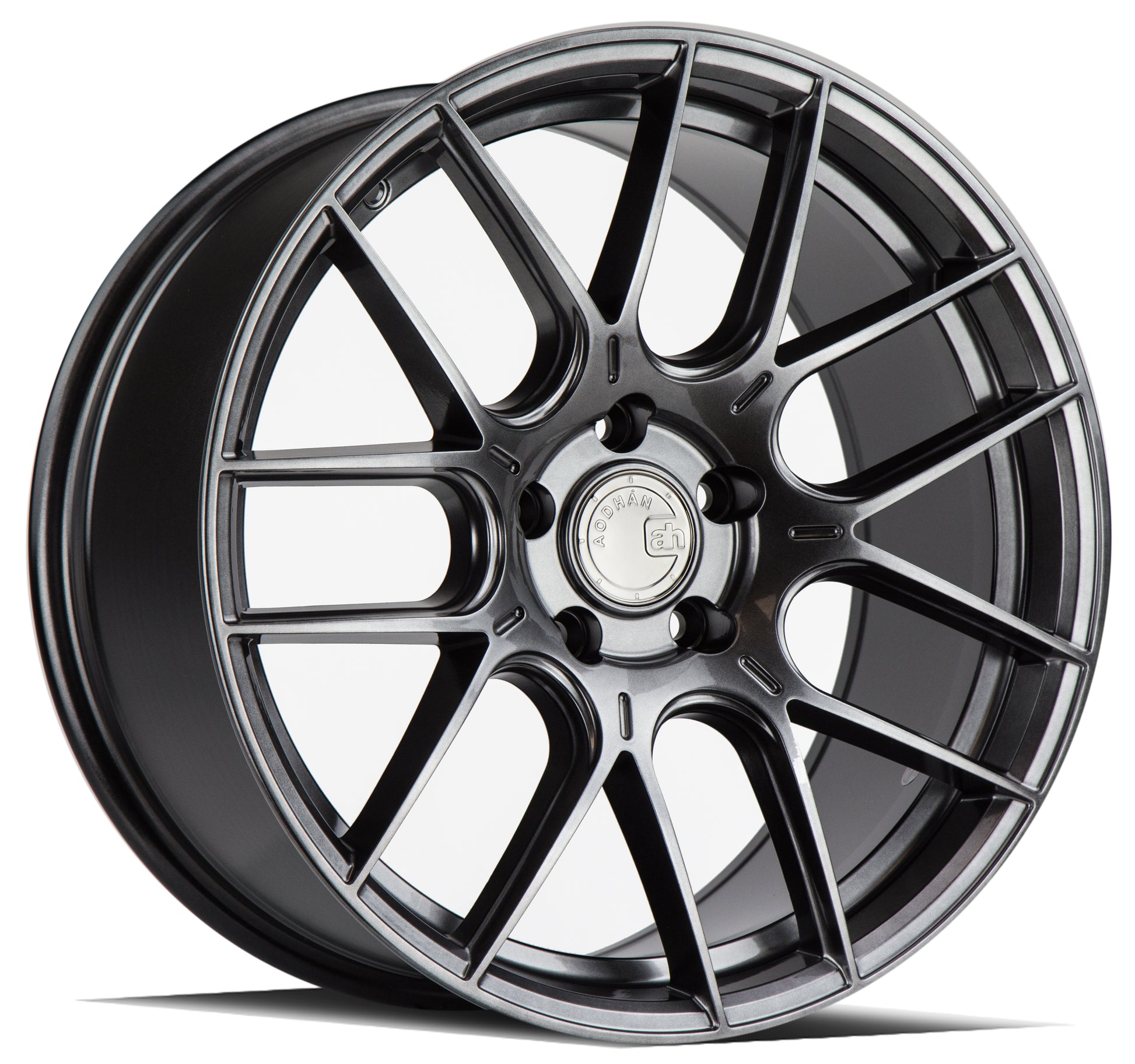 Aodhan AH-X 18x8.5 wheel 5x112 Hyper Black Concave Rim