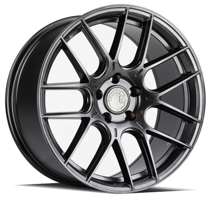 Aodhan AH-X 18x8.5 wheel 5x112 Hyper Black Concave Rim