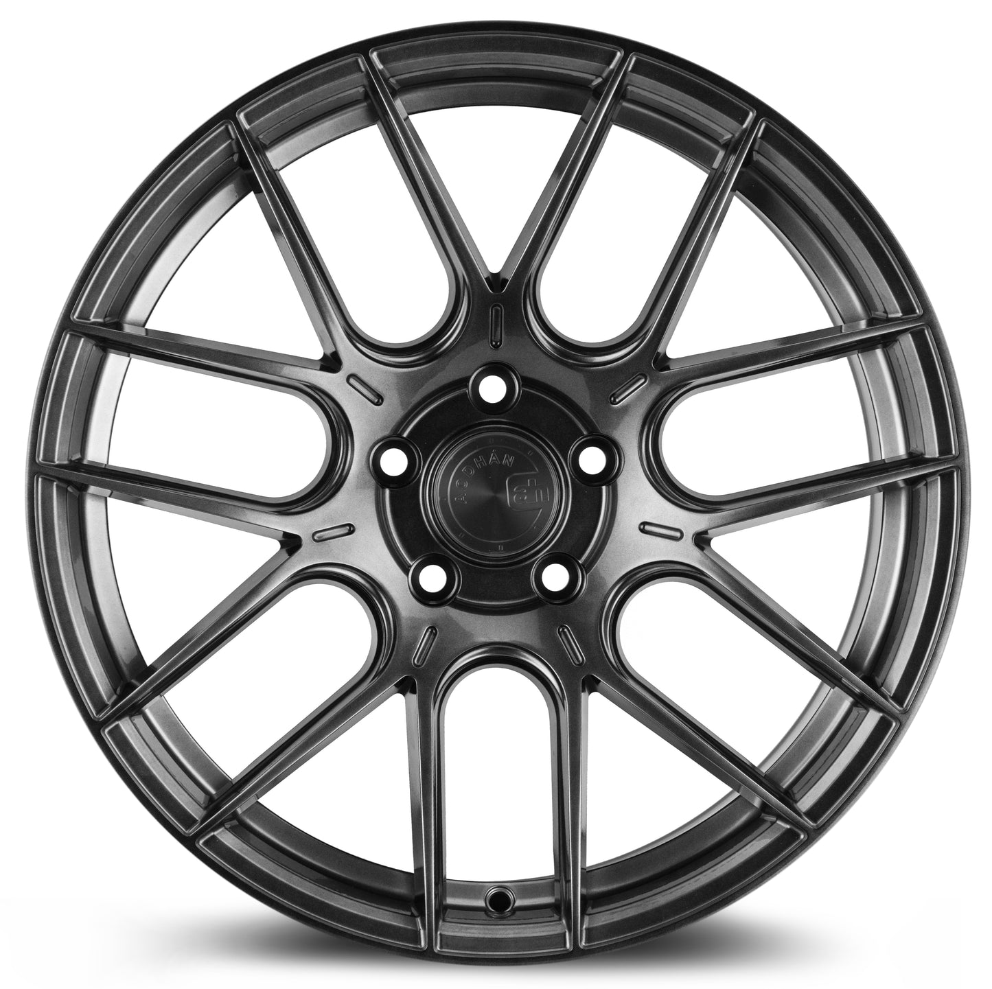Aodhan AH-X 18x9.5 Concave black 5x114.3 wheel ET35 stance
