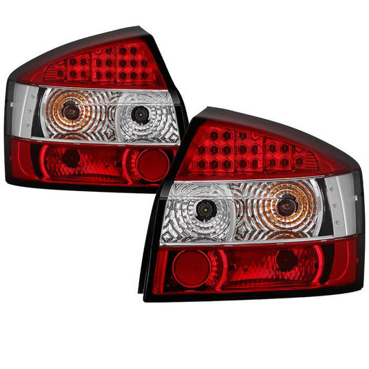 Spyder Audi 02-05 A4 LED tail lights red