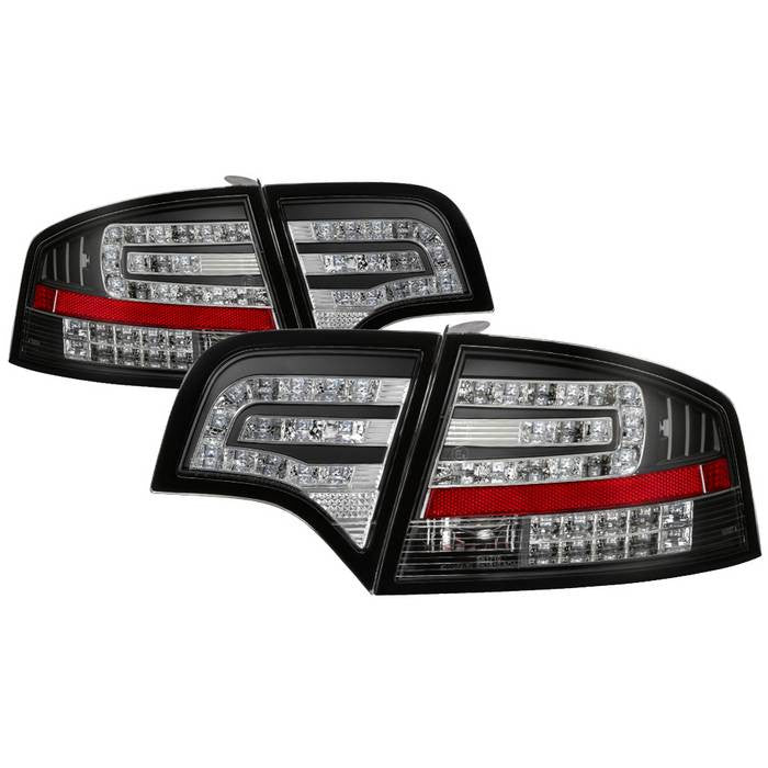 Spyder Audi 06-08 A4 4DR LED tail lights black